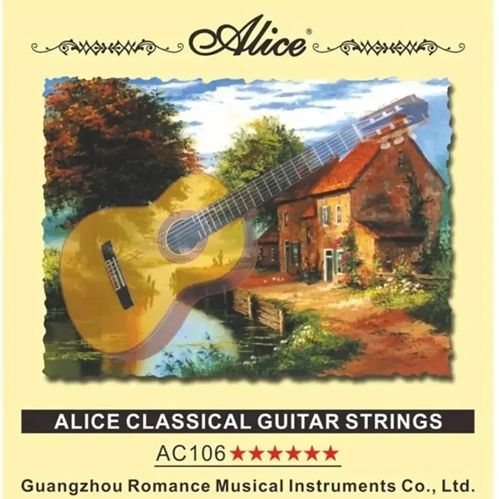 Alice A106 Encordadura de Nylon Transparente Para Guitarra Clásica 