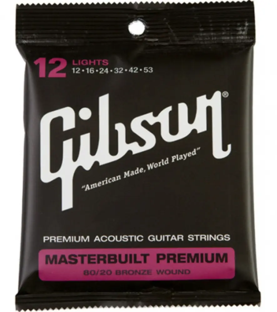 Gibson GMP12 Encordadura para Guitarra Electroacústica 12 - 53