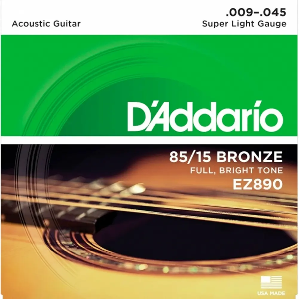 D'Addario EZ890 Encordadura para Guitarra Electroacústica