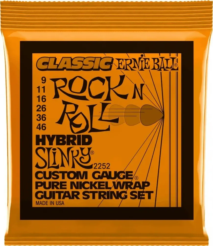 Ernie Ball 2252 Encordadura Hybrid Slinky Para Guitarra Eléctrica