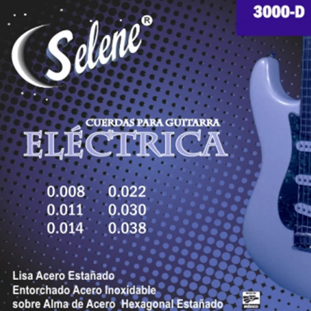 Selene SE3000D Encordadura para Guitarra Eléctrica .008 - .038