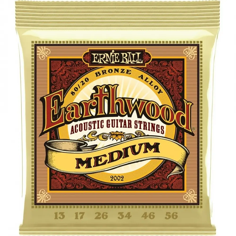 Ernie Ball 2002 Earthwood Encordadura para Guitarra Electroacústica 6 Cuerdas