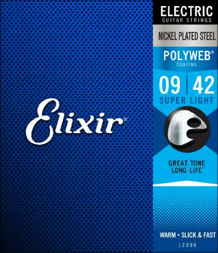 Elixir 17000 Encordadura para Guitarra Eléctrica 9-42 Poliweb 