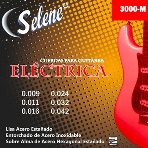 Selene SE3000M Encordadura para Guitarra Eléctrica 0.009 - 0.011