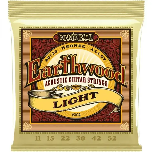 Ernie Ball 2004 Earthwood Encordadura para Guitarra Electroacústica 6 Cuerdas