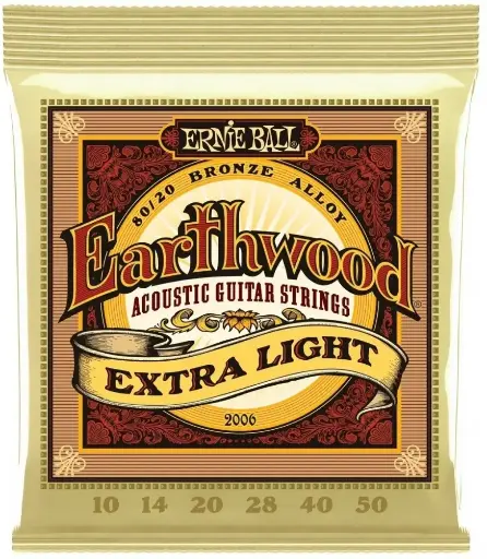 Ernie Ball 2006 Earthwood Encordadura para Guitarra Electroacústica 6 Cuerdas